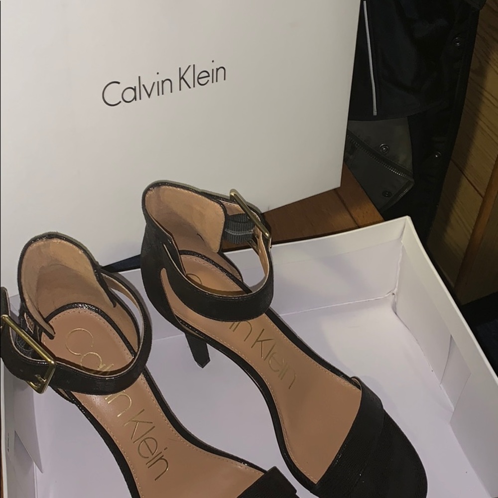 Black Calvin Klein heel